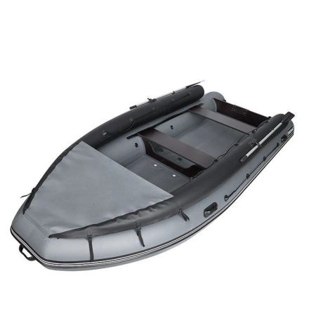 Лодка ПВХ Фрегат 450 FM JET (L/S) (ФМ ДЖЕТ (Л/С) Серый, фото 3