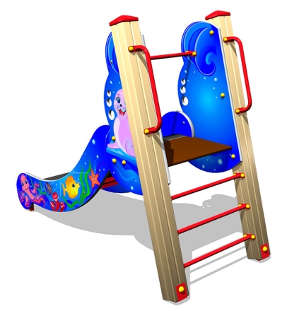 Детская горка Море Г038 H=650 для игровых площадок, фото 2