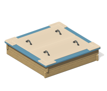 Песочница ПС-01К с крышкой для детской площадки Песочница ПС-01К с крышкой для детской площадки