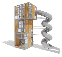 Игровой комплекс Эко Кубус VST 4507/4 для детской площадки, фото 1 Игровой комплекс Эко Кубус VST 4507/4 для детской площадки, фото 1