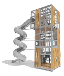 Игровой комплекс Эко Кубус VST 4507/4 для детской площадки, фото 2 Игровой комплекс Эко Кубус VST 4507/4 для детской площадки, фото 2