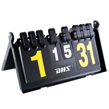 Счетчик судейский DHS F504, счет по парт.,в партии, складной со стопором, пластмас., черн, дл. 39 см, фото 1