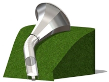 Горка-труба Патефон на искусственный холм Горка-труба Патефон на искусственный холм