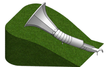 Горка-труба Патефон на искусственный холм Горка-труба Патефон на искусственный холм