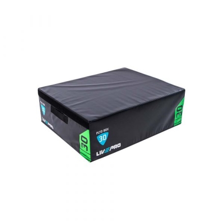 Плиометрический бокс LIVEPRO Soft Plyometric Box 914 x 762 x 152 мм, черный/желтый  , фото 4