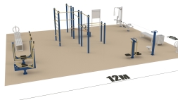 Спортивная площадка ВФСК 12х10 м, фото 7