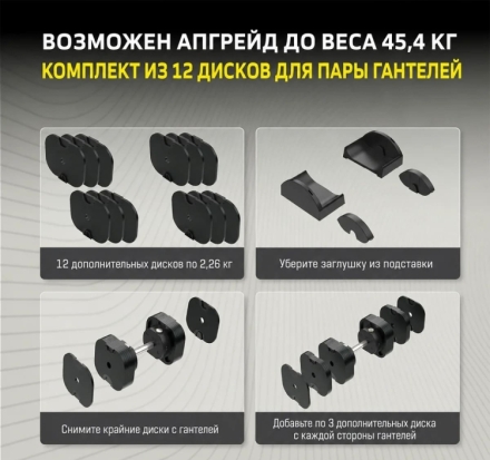 Комплект увеличения веса пары MX70-100 EVO до MX100 EVO, 12 дисков , фото 4