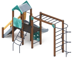 Детская игровая площадка Играйте с нами (Тайга) горка Н 1200 ДИК 2.01.1.08-03, фото 3