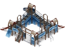 Детская игровая площадка Остров детства (Алтай) (винтовой скат) Н 1200, горка Н 2000 ДИК 2.01.8.02-14