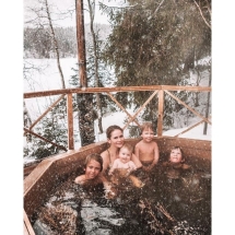 Сибирский банный чан "Илья Муромец" на подставке + печь 2250 мм опора - черный металл Сибирский банный чан "Илья Муромец" на подставке + печь 2250 мм опора - черный металл