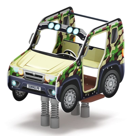 Джип Сафари - Качалка на пружине двухместная машинка - ИО 23.03.05-10, фото 1
