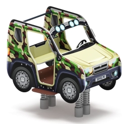 Джип Сафари - Качалка на пружине двухместная машинка - ИО 23.03.05-10, фото 4