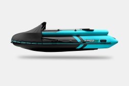 GLADIATOR E 420 X Expedition Черно-бирюзовый моторная лодка ПВХ, фото 7