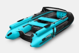 GLADIATOR E 420 X Expedition Черно-бирюзовый моторная лодка ПВХ, фото 2