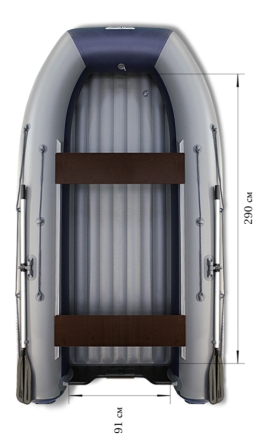 Лодка ПВХ Флагман DK 350 НДНД надувная под мотор, фото 1
