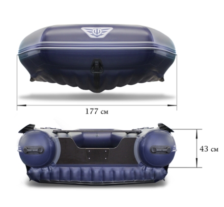 Лодка ПВХ Флагман DK 350 НДНД надувная под мотор, фото 4