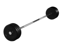 Штанга неразборная "Barbell" с чёрными дисками d 25 мм, 35 кг Штанга неразборная "Barbell" с чёрными дисками d 25 мм, 35 кг