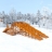 Зимняя деревянная горка &quot;Snow Fox 4 ската&quot;
