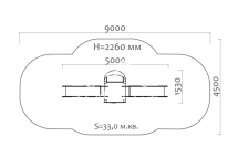Горка двойная Избушка 08406 для детской площадки Горка двойная Избушка 08406 для детской площадки