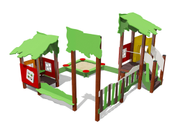 Песочный дворик Опушка ВСТ 5632 с горкой для детской площадки, фото 3