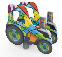 Качели на пружине «Трактор», паттерн "Фэнтази" КЧ057.02 Качели на пружине «Трактор», паттерн "Фэнтази" КЧ057.02