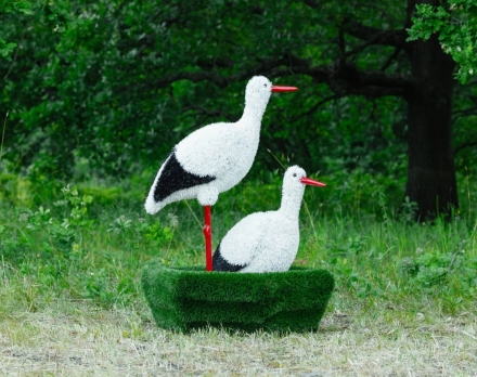 Топиари Аисты в гнезде, семья газон Eco, фото 3