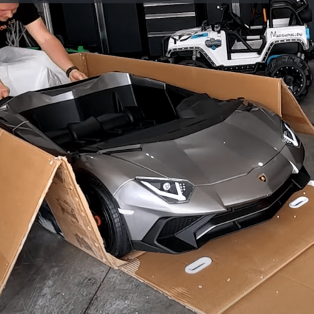 Электромобиль Lamborghini Aventador 24V A8803 серый, фото 6
