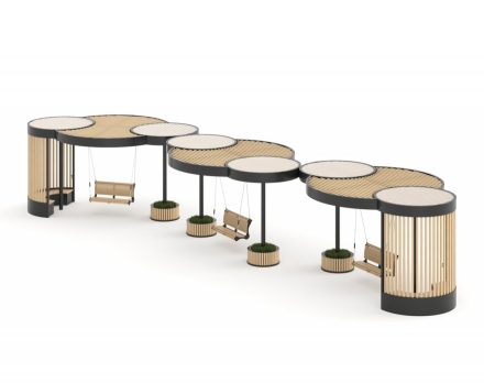 КОНСТРУКЦИЯ ДЛЯ УЛИЧНЫХ ПЛОЩАДОК PERGOLA «PR-00.03-02», фото 1