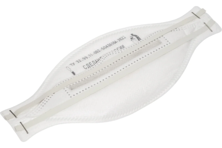 Респиратор О2 трехпанельный FFP3 NRD с клапаном выдоха 3113, фото 3