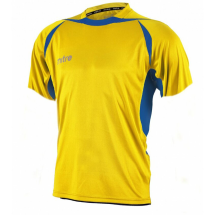Футболка игровая &quot;MITRE ANGULAR&quot; арт. T70002YLB-M, р. M, полиэстер, взросл, желто-синий