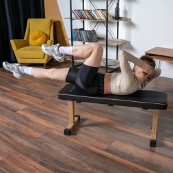 Силовая скамья прямая домашняя OXYGEN FITNESS MEEKER, фото 8