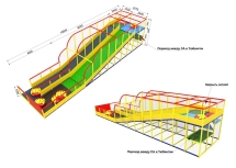 Тюбинговая горка с сухим бассейном Тюбинговая горка с сухим бассейном
