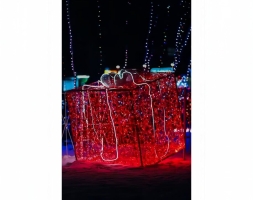 Световая фигура Подарок (диаметр 0,8 м), фото 1
