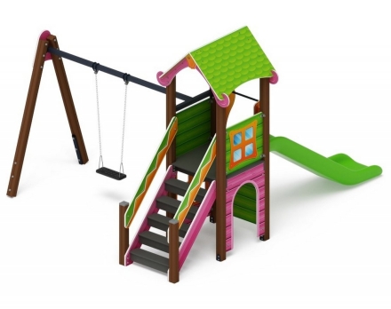 Детская игровая площадка Лукоморье ДИК 2.25.02-01 H=1200, фото 2