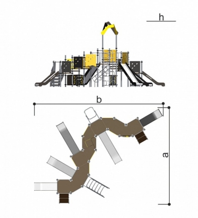 Комплекс игровой детский Romana 101.108.00, фото 4