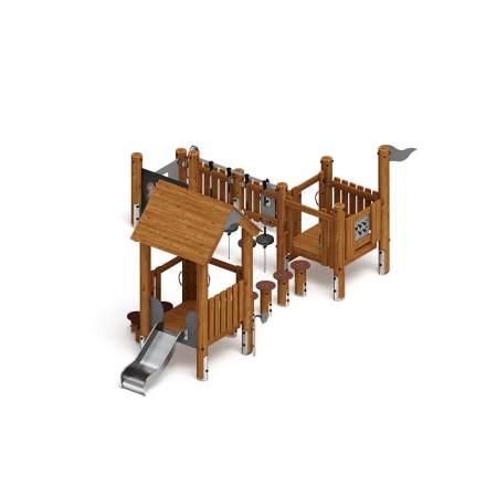 Игровой комплекс (лиственница темный) ДИК 1.24.04-Л.И1.01, фото 4