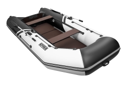 Броня-340 СК слань+киль белый-черный (Лодка ПВХ под мотор с усилением), фото 2 Броня-340 СК слань+киль белый-черный (Лодка ПВХ под мотор с усилением), фото 2