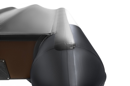 Броня-360 СК слань+киль белый-черный (Лодка ПВХ под мотор с усилением), фото 3