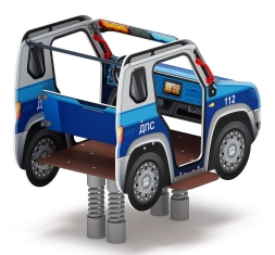 Джип ДПС - Качалка на пружине двухместная машинка - ИО 23.03.05-11, фото 4