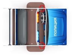 Джип ДПС - Качалка на пружине двухместная машинка - ИО 23.03.05-11, фото 5