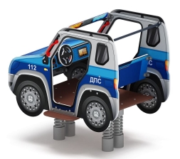 Джип ДПС - Качалка на пружине двухместная машинка - ИО 23.03.05-11, фото 3