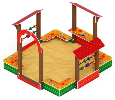 Песочный дворик Теремок (Ракушки) - ИО 6.01.04-01, фото 2