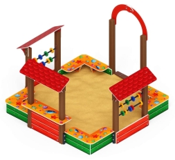 Песочный дворик Теремок (Ракушки) - ИО 6.01.04-01, фото 1