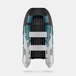 GLADIATOR E 420 X Expedition Морской зеленый-белый моторная лодка ПВХ, фото 4