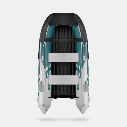 GLADIATOR E 420 X Expedition Морской зеленый-белый моторная лодка ПВХ, фото 4