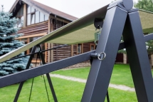 Качели LOAN трехместные (серые подушки) Качели LOAN трехместные (серые подушки)