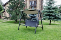 Качели LOAN трехместные (серые подушки) Качели LOAN трехместные (серые подушки)