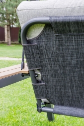 Качели LOAN трехместные (серые подушки), фото 8