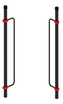 Воркаут ЛОВ 89 красный ВТ 101.02-01