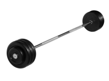 Штанга неразборная "Barbell" с чёрными дисками d 25 мм, 37,5 кг Штанга неразборная "Barbell" с чёрными дисками d 25 мм, 37,5 кг